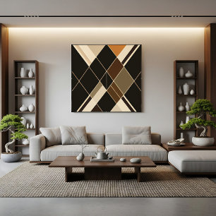 Classic Diamond Pattern Canvas Print