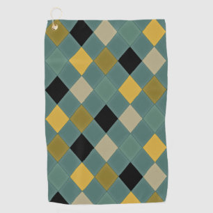 Classic Diamond Pattern Golf Towel
