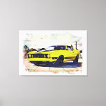 *~* Classic Digital Vintage Yellow Retro Car Canvas Print<br><div class="desc">STRETCHED CANVAS PRINT of a CLASSIC VINTAGE YELLOW car in Abstract Modern and Grunge style Digital Enhanced Photo Painting - (search AP11 for vehicle theme products) Classic YELLOW Popular Car The background Frame is WHITE. Energetically Enhanced as well as a Digitally Enhanced Photo Paintings of vehicle which is a Classic...</div>