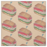 Classic Diner Club Sandwiches Turkey Sandwich Food Fabric