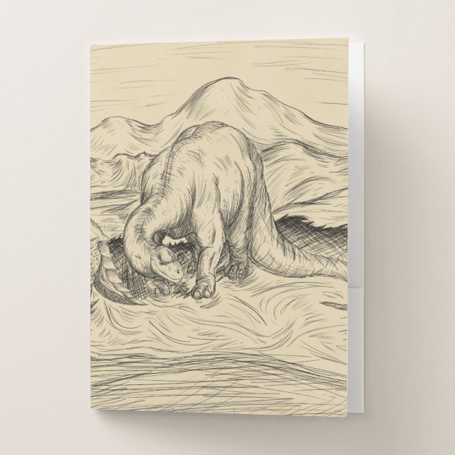 Classic Dinosaurs Pocket Folder (Front)