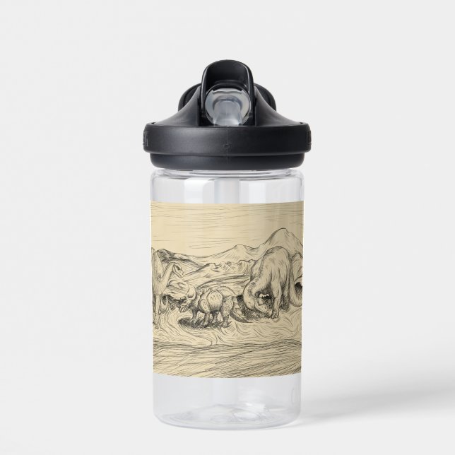 Classic Dinosaurs Water Bottle (Front)