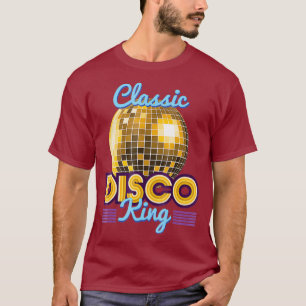 Classic Disco King Retro 70s Dance Party Costume T-Shirt