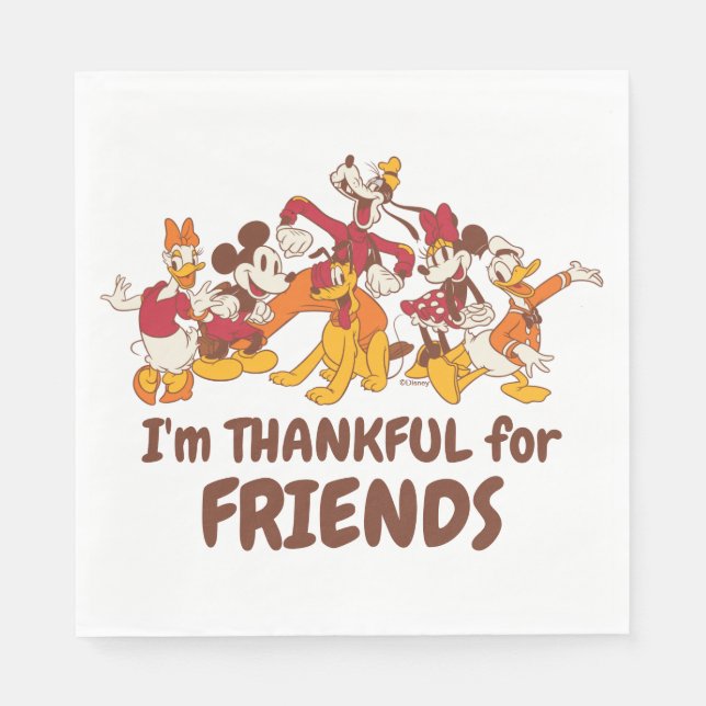 Classic Disney Friends Together Napkins (Front)