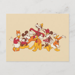 Classic Disney Friends Together Postcard