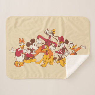 Classic Disney Friends Together Sherpa Blanket