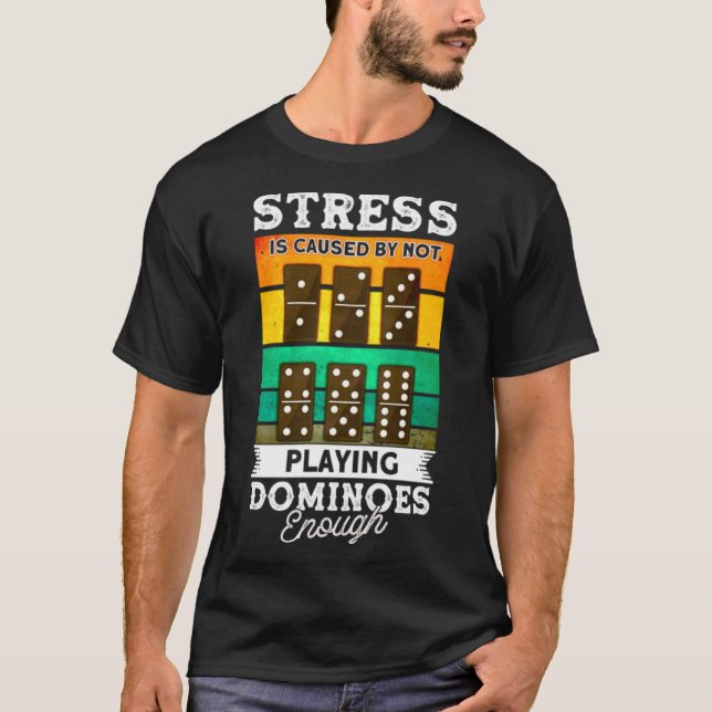 Classic Dominoes Mexican Domino Dominoes T-Shirt (Front)