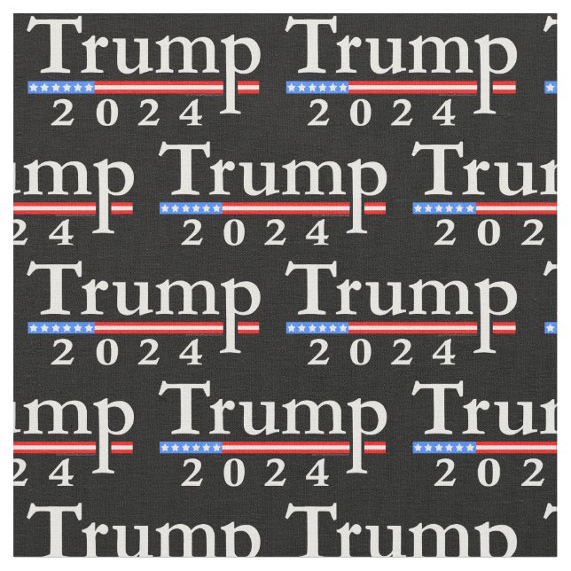 Classic Donald Trump 2024 Pattern Fabric (Close Up)