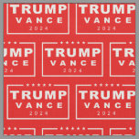 Classic Donald Trump Vance 2024 Rectangle Logo Fabric