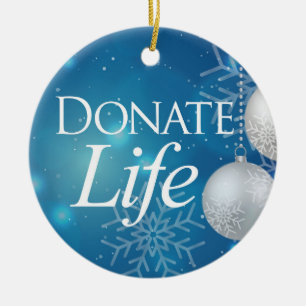 Classic Donate Life Ceramic Ornament