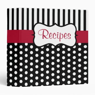 Classic Dot Recipe Binder