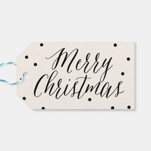 Classic Dots Christmas Holiday Gift Tags