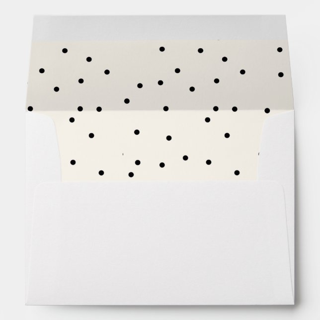 Classic Dots Holiday Custom Envelope (Back (Bottom))