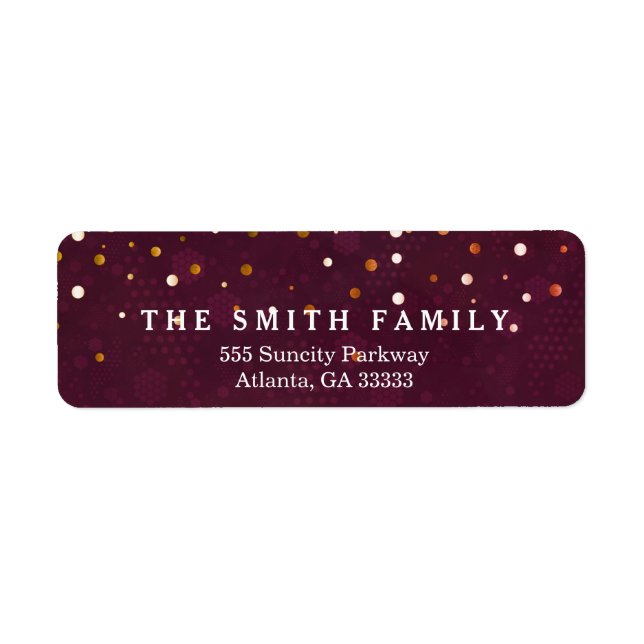 Classic Dots Modern Label (Front)