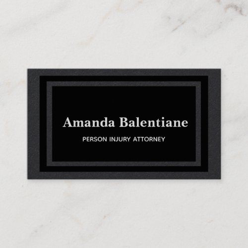 Classic Double Black Frame Business Card