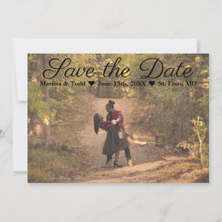 Classic Double-Sided Photo Save the Date