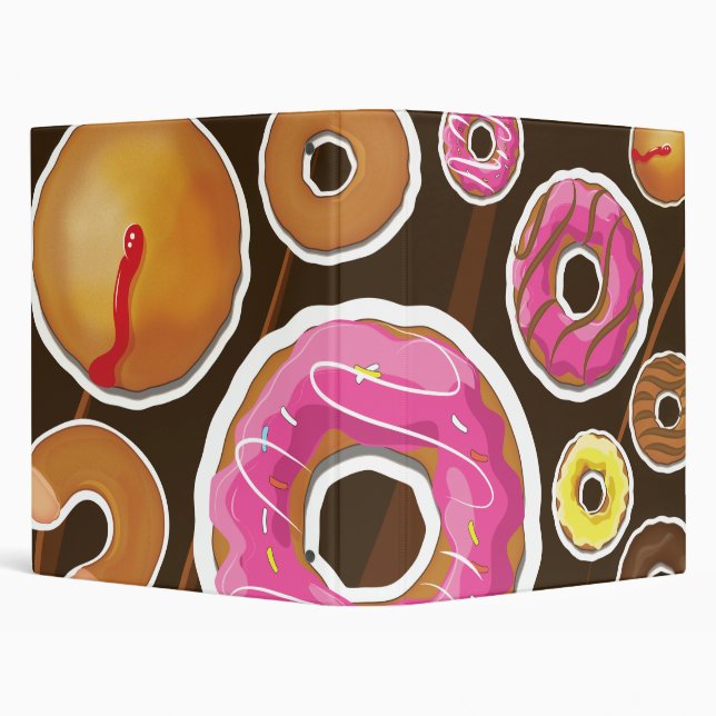 Classic Doughnut's 3 Ring Binder (Background)