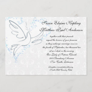 Classic Dove Wedding Invitation