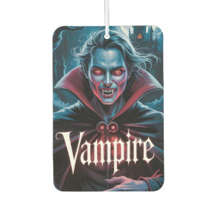Classic Dracula-Style Vampire Movie Poster Air Freshener