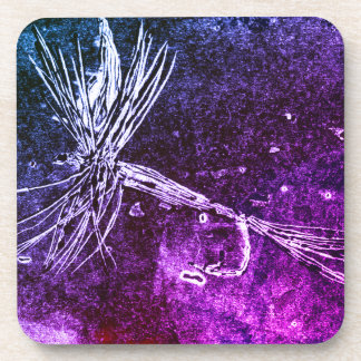 Classic dry fly pattern for trout and bass adult beverage coaster