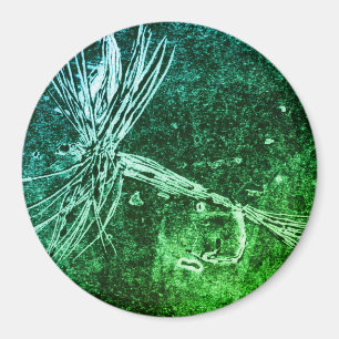 Classic dry fly pattern for trout and bass fishing magnet