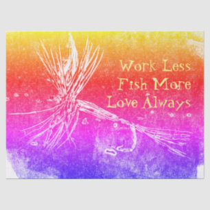 Classic dry fly pattern for trout and bass fishing tissue paper