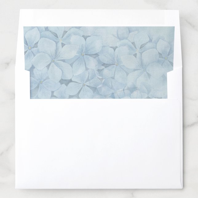 Classic Dusty Blue Hydrangea Envelope Liner (In Envelope)