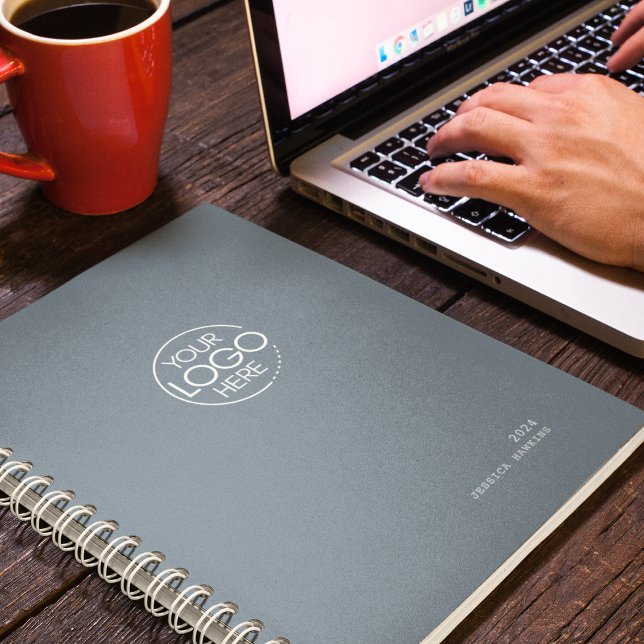 Classic Dusty Blue Modern Logo Weekly Planner (Creator Uploaded)