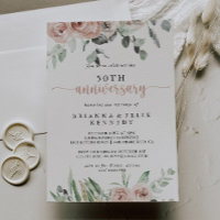 Classic Dusty Pink Rose 50th Wedding Anniversary