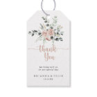 Classic Dusty Pink Rose Floral Wedding Thank You