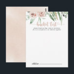 Classic Dusty Pink Rose Wedding Bucket List Cards<br><div class="desc">These classic dusty pink rose wedding bucket list cards are the perfect activity for a rustic wedding reception or bridal shower. The design features elegant watercolor dusty pink roses and green foliage, neatly assembled into beautiful bouquets. Change the wording to suit any life event. Bucket list sign is sold separately....</div>