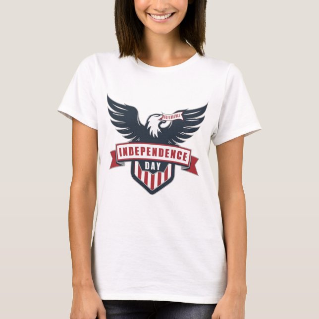 Classic Eagle Independence Day T-Shirt (Front)