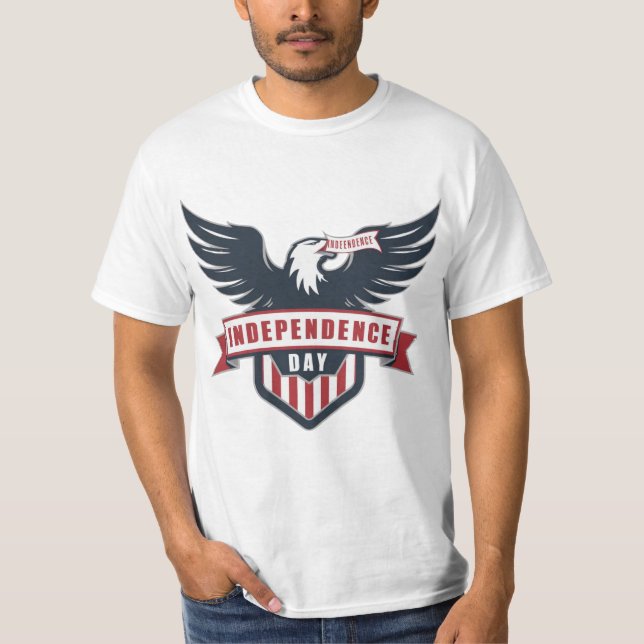 Classic Eagle Independence Day T-Shirt (Front)