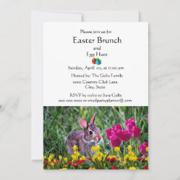 Classic Easter Holiday Family Brunch  Invitation