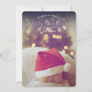 Classic Editable with love Christmas Card