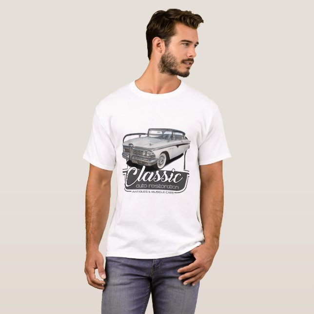 Classic Edsel Cars T-Shirt (Front Full)