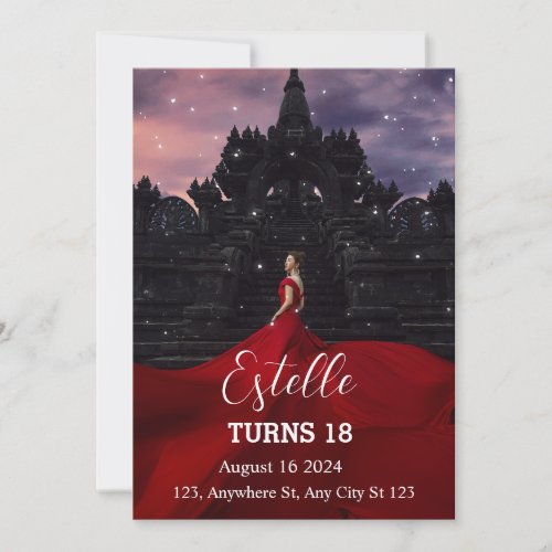 Classic Elegance 18th Birthday Invitation