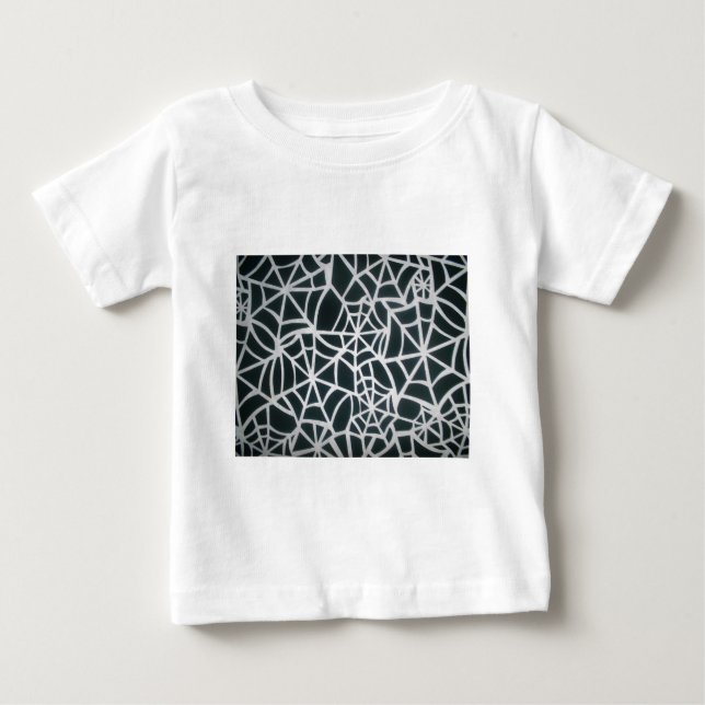 Classic Elegance Beautiful Black and White Web art Baby T-Shirt (Front)