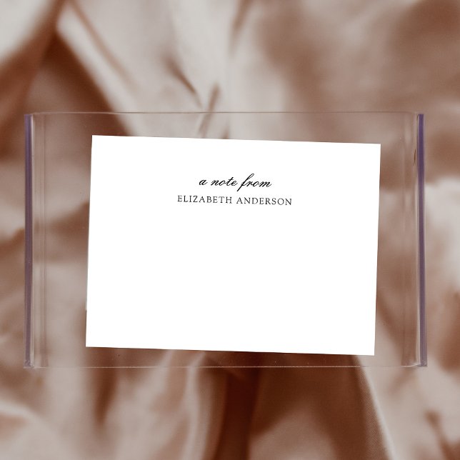 Classic Elegance | Black and White Note Card (An elegant note card in black and white)