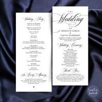 Classic Elegance Black Script, Wedding Ceremony