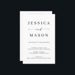 Classic Elegance Budget Wedding Program<br><div class="desc">Your guest will love reading all the details of your wedding on these lovely Wedding Programs! This design features a beautiful script and minimal layout. See the entire collection for more matching items!</div>