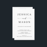 Classic Elegance Budget Wedding Program<br><div class="desc">Your guest will love reading all the details of your wedding on these lovely Wedding Programs! This design features a beautiful script and minimal layout. See the entire collection for more matching items!</div>