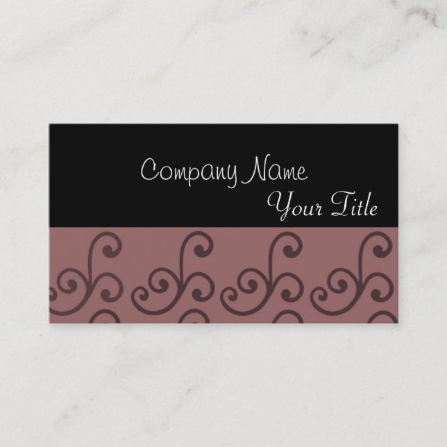Classic Elegance Business Card (Front)