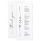 Classic Elegance Double Sided Wedding Menu