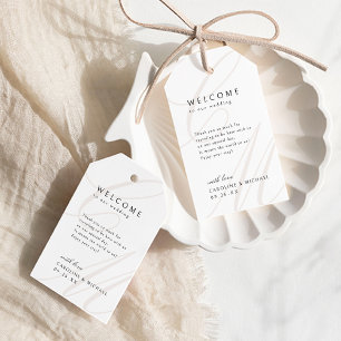 Classic Elegance Script monogram wedding favor Gift Tags
