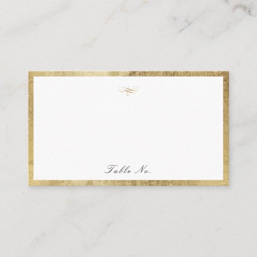 Classic Elegance Script Simple Wedding Place Card