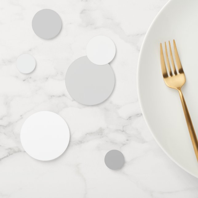 Classic Elegance Silver to White Grace Table  Confetti (Group)