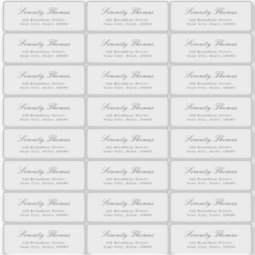 Classic Elegance transparent return address label | Zazzle