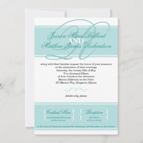 Classic Elegance Wedding Invitation