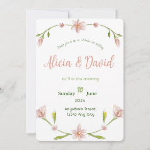 Classic Elegance Wedding Invitation